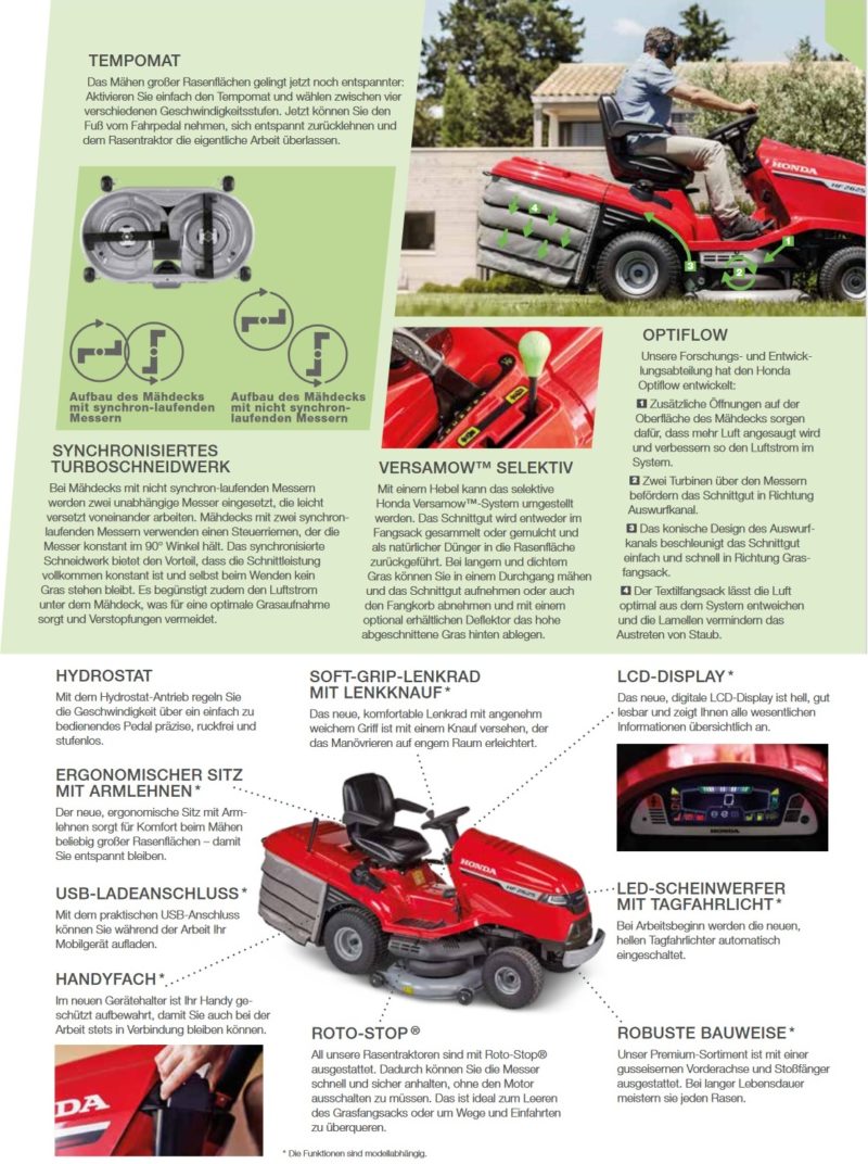 Rasentraktor Honda HF 2417 HME günstig kaufen von Werth