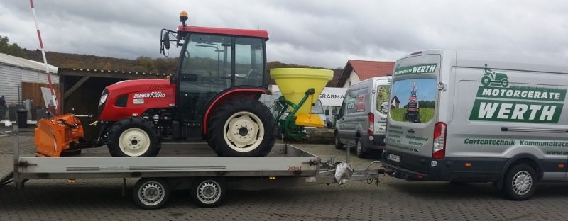 Traktor Branson Kommunaltraktor für Winterdienst Schneeschild Streuer Kabine günstig kaufen