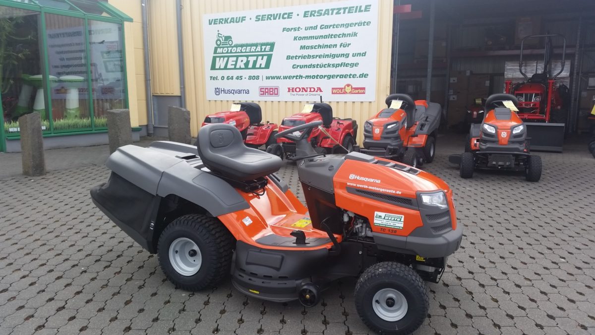 Rasentraktor Husqvarna TC 138 Modell 2017 aktuell bei uns in der Frühjahrsaktion Werth