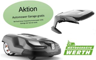 Husqvarna Automower 315X Aktion Garage gratis