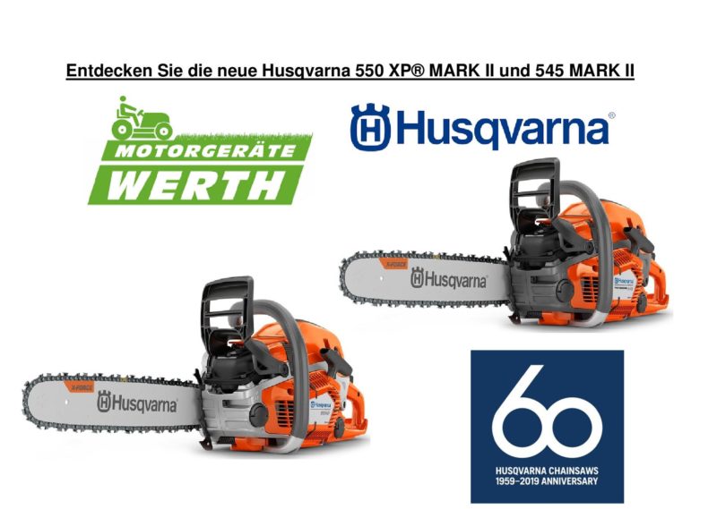 Husqvarna Motorsäge Neuheit 550XP Mark 2 und 545 Mark 2 günstig kaufen