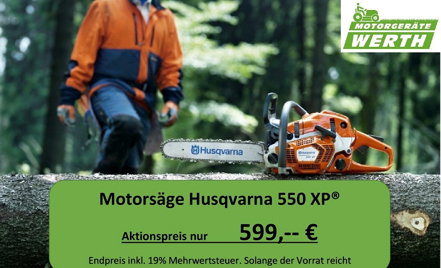Motorsäge Husqvarna 550XP Aktionspreis günstig kaufen