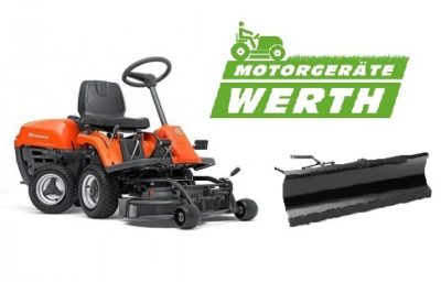 Rasentraktor Husqvarna Rider 112C mit Schneeschild. Händler Werth