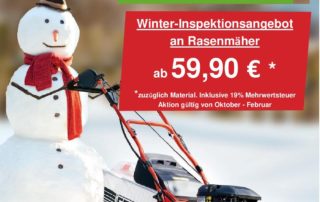 rasenmäher inspektion service reparatur winter angebot