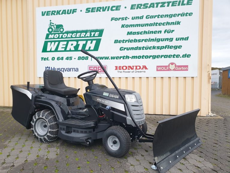 Rasentraktor GGP 130/84 Hydro mit Schneeschild. Winterpaket. Werth