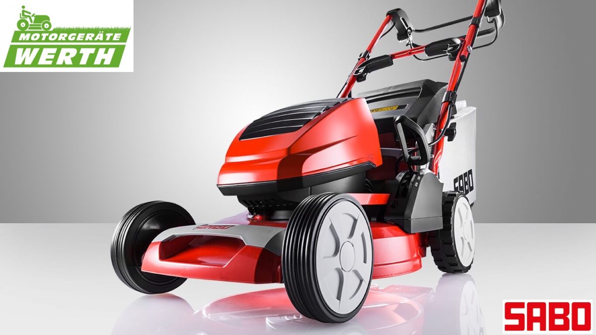 AkkuRasenmäher Sabo 43Accu Vario Setpreis mit Radantrieb günstig kaufen