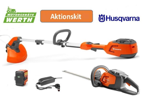 Husqvarna AkkuHeckenschere 115iHD45 und AkkuTrimmer 115iL im Set