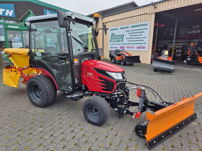 Winterdienst Traktor Kompakttraktor Branson 2505h TYM T255 Yanmar Motor Schneeschild Salzstreuer günstig kaufen