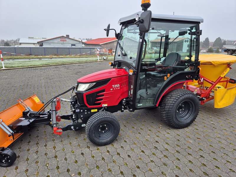  Winterdienst Traktor Kompakttraktor Branson 2505h TYM T255 Yanmar Motor Schneeschild Salzstreuer günstig kaufen