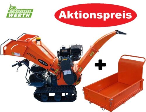 Raupenhäcksler Holzhäcksler Minidumper Raupendumper Schredder Eco Line LH140100 günstig kaufen