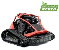 Mähraupe Sabo Thunder 85 C ferngesteuert Fernbedienung am steilen Hang Mulcher mit Raupe
