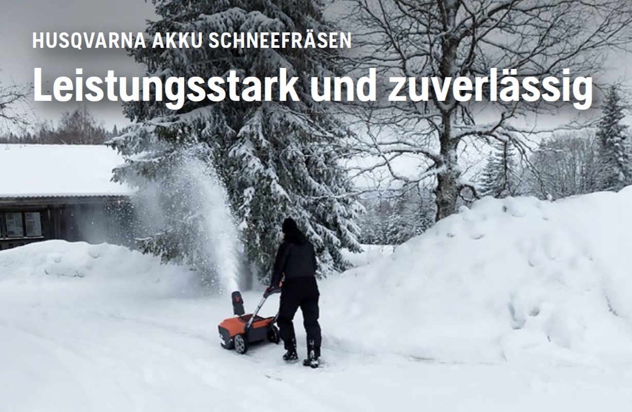 Akku Schneefräse Husqvarna