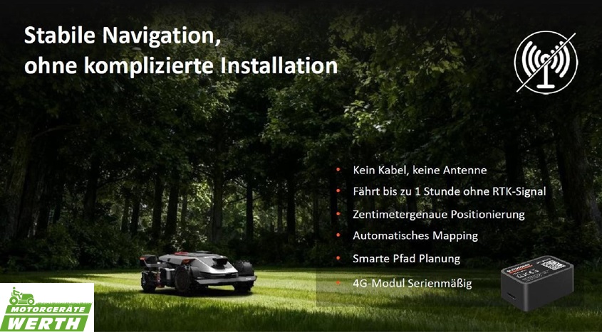 Sunseeker Elite X9 Plus stabile Navigation Rasenroboter Mähroboter