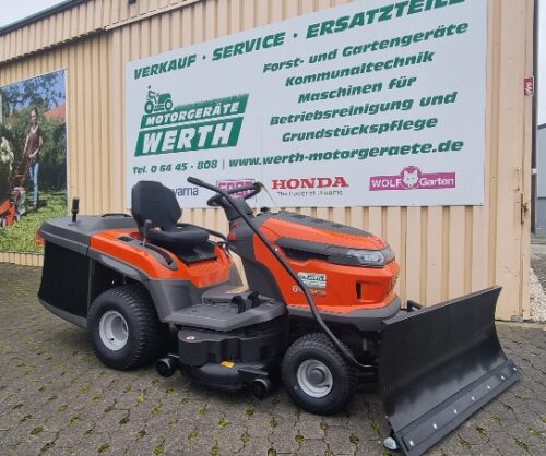 Rasentraktor Husqvarna TC 215T Aufsitzmaeher Schneeschild Winterdienst kaufen