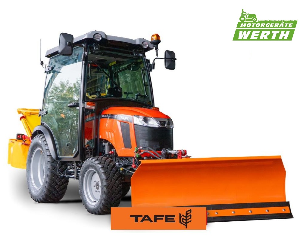 Tafe 6028 Winterdienst Traktor Schneeschild Kabine Salzstreuer Kompakttraktor Kommunaltraktor Mitsubishi günstig kaufen