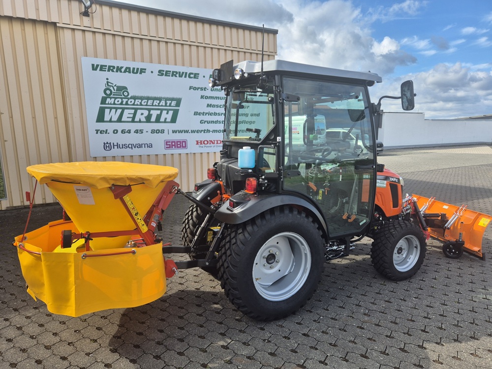 Tafe 6028 Winterdienst Traktor Schneeschild Kabine Salzstreuer Kompakttraktor Kommunaltraktor Mitsubishi günstig kaufen